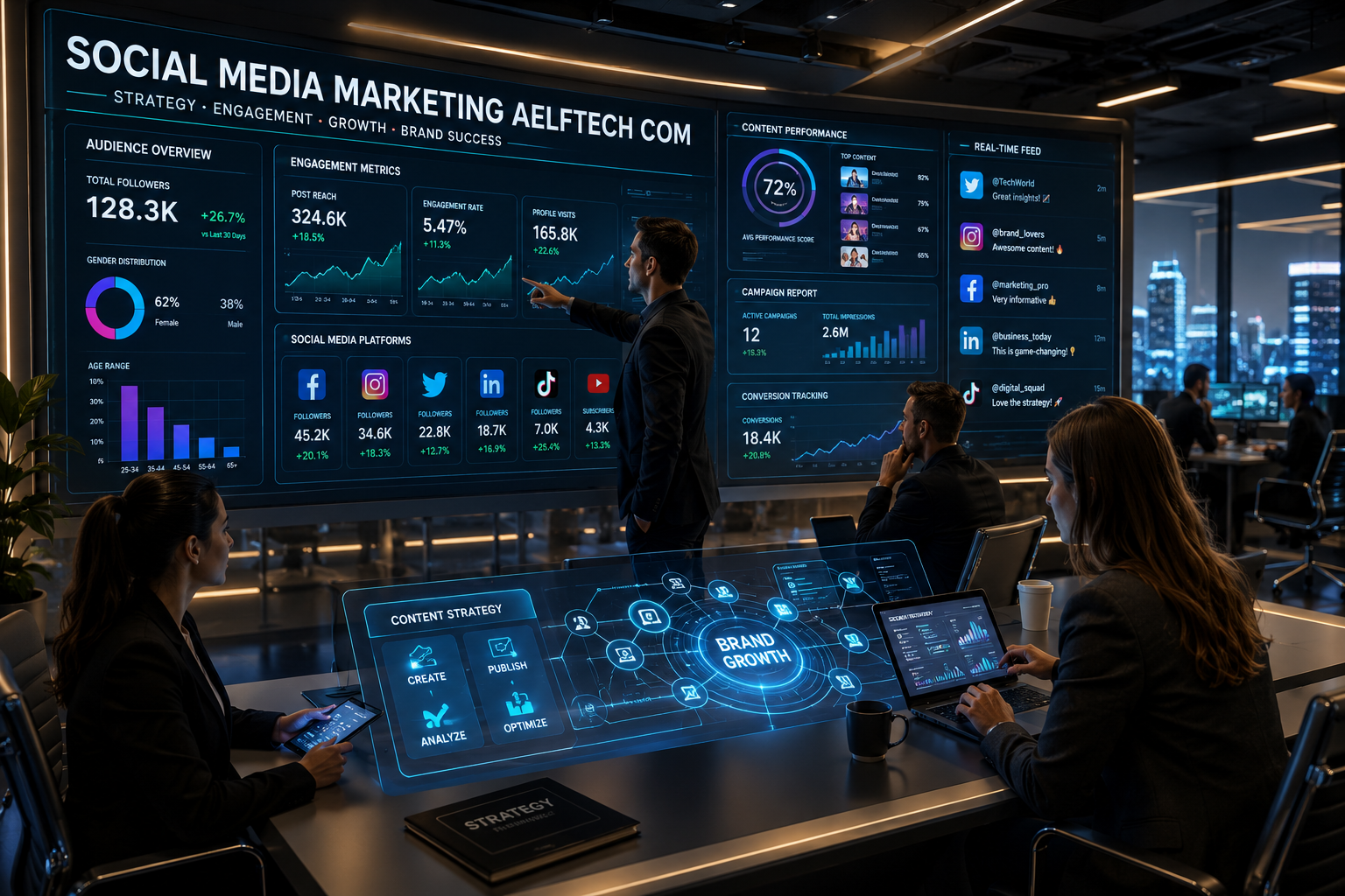 social media marketing aelftech com