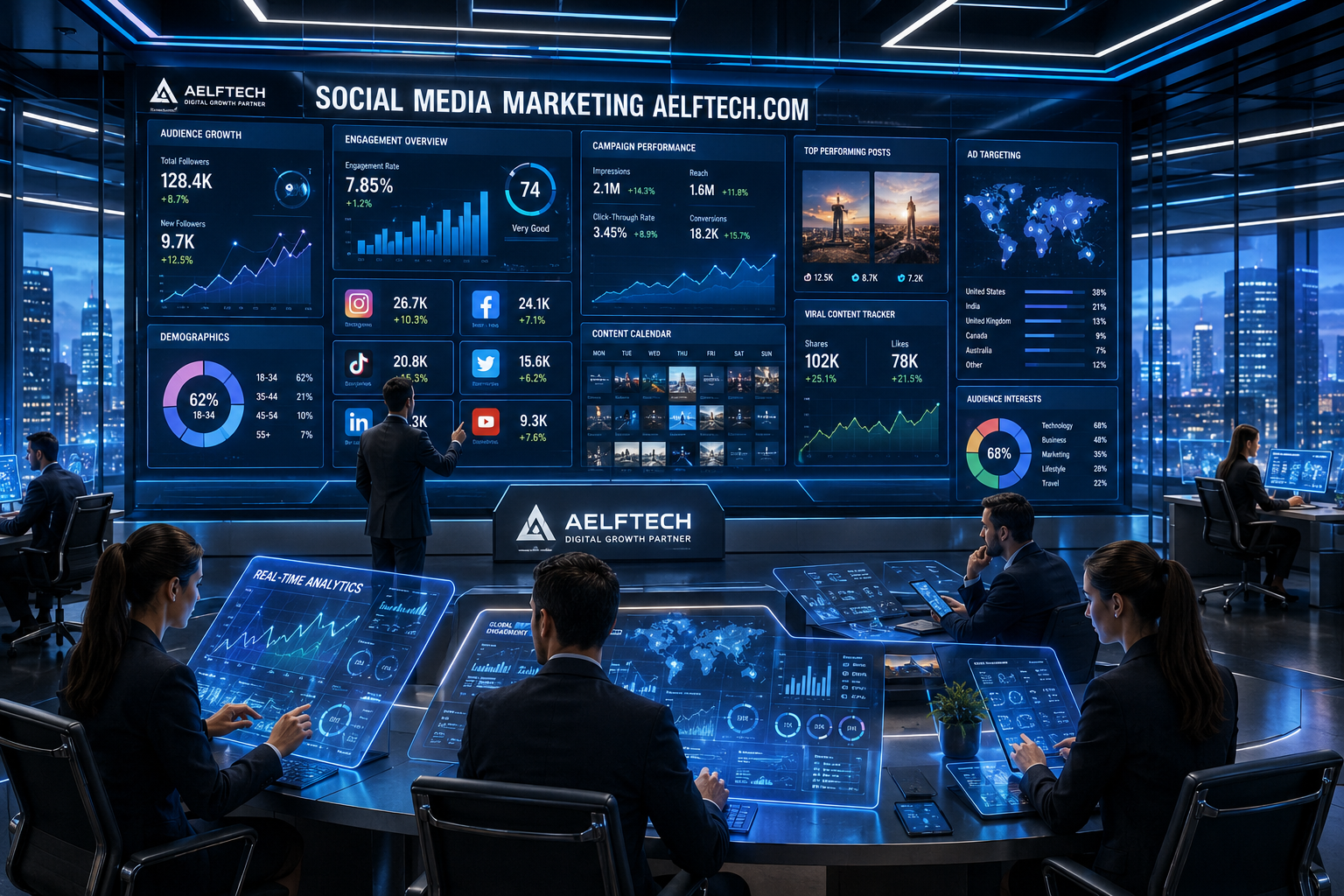 social media marketing aelftech.com