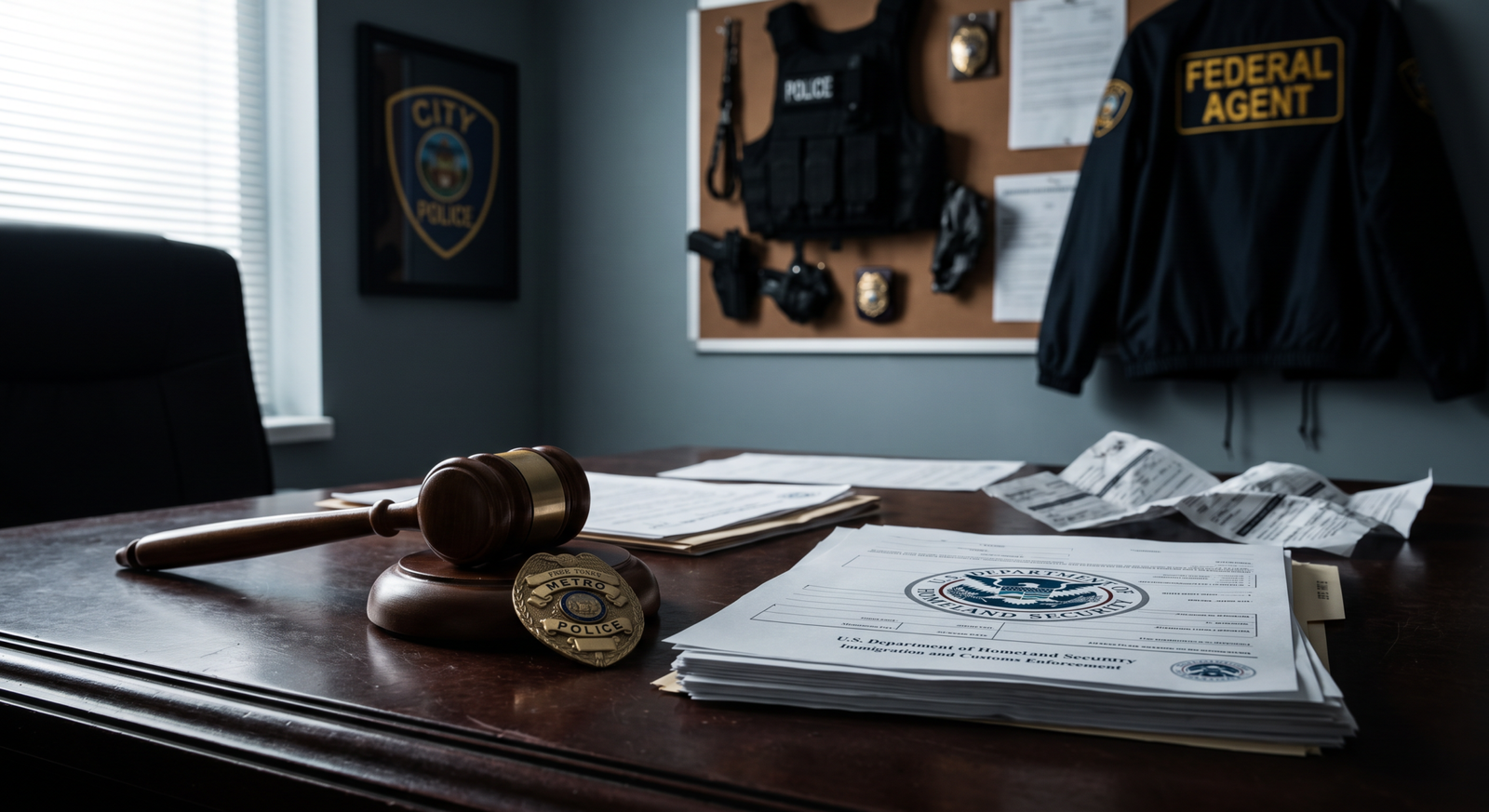 maine police officer arrested by ice