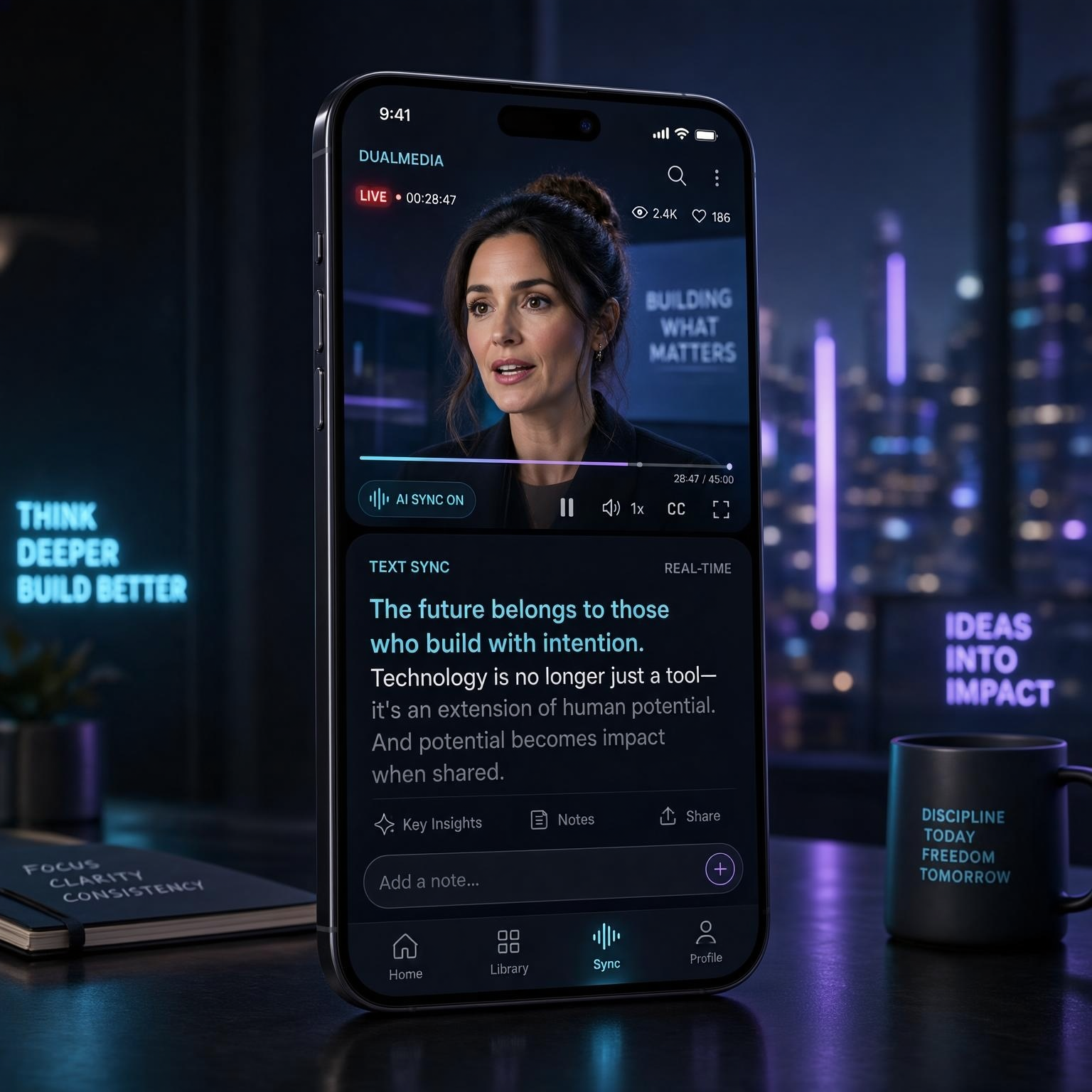 application mobile dualmedia