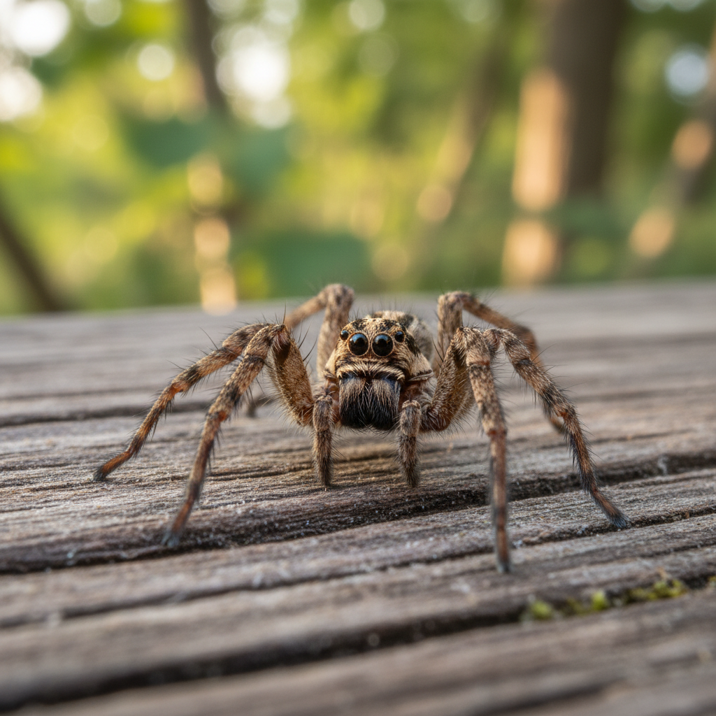wolf spider bite