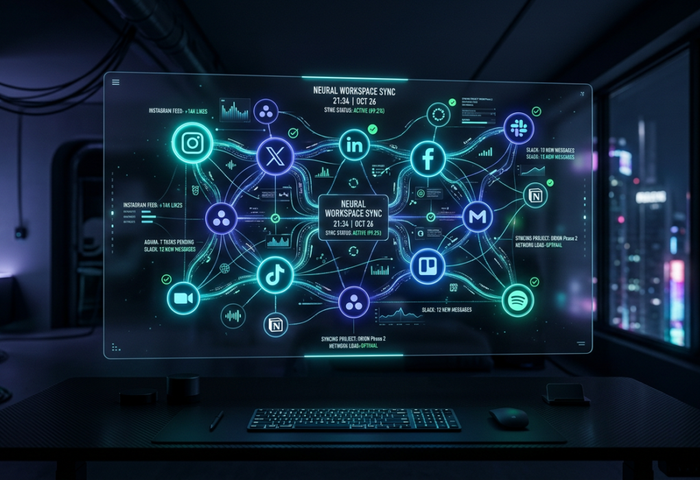 app and socials aliensync