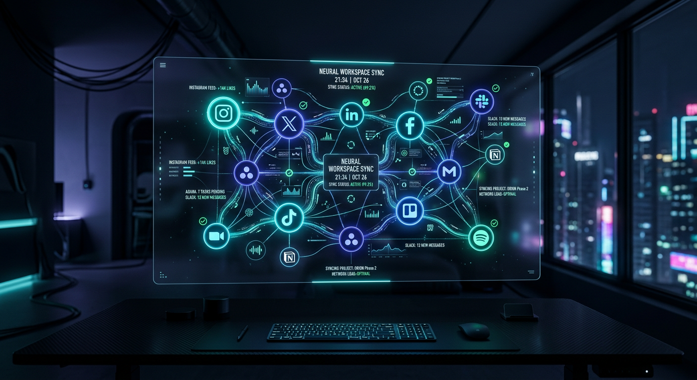 app and socials aliensync