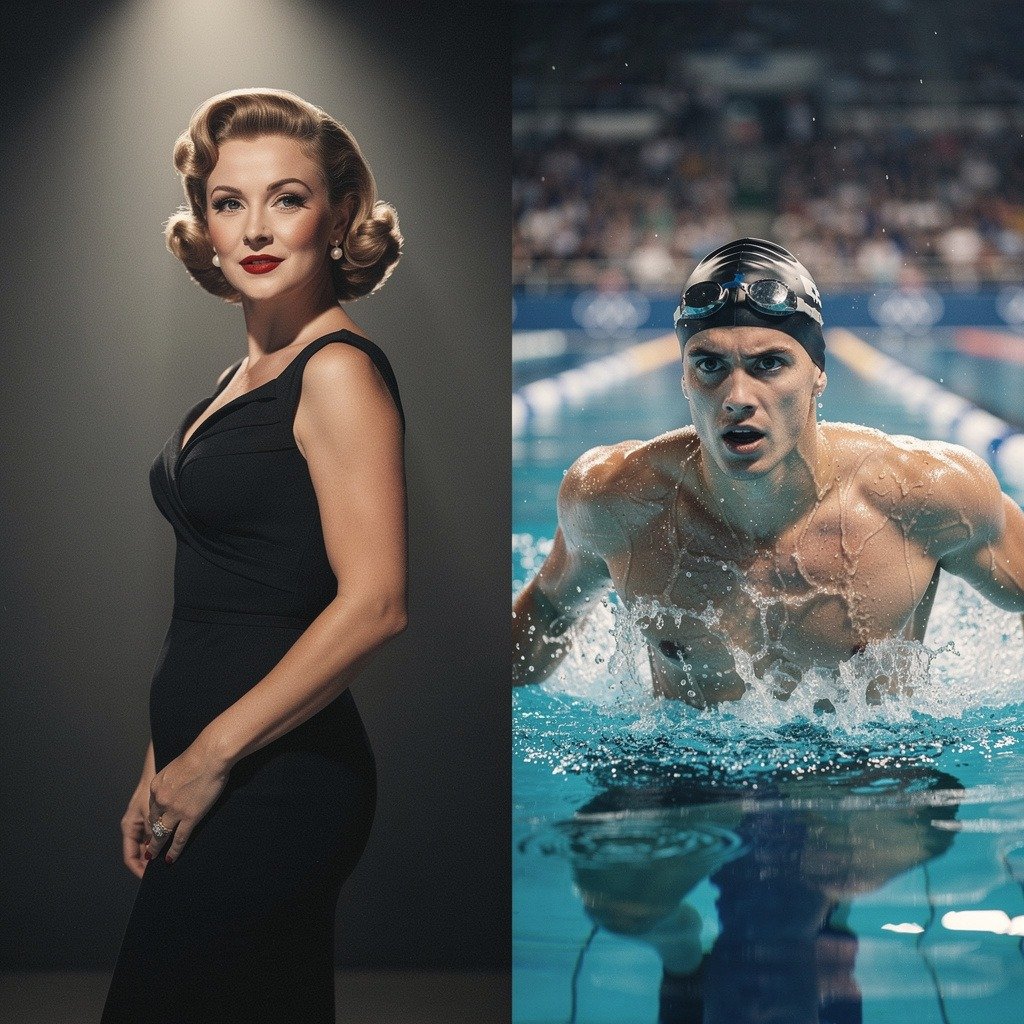 audrey hepburn and michael phelps