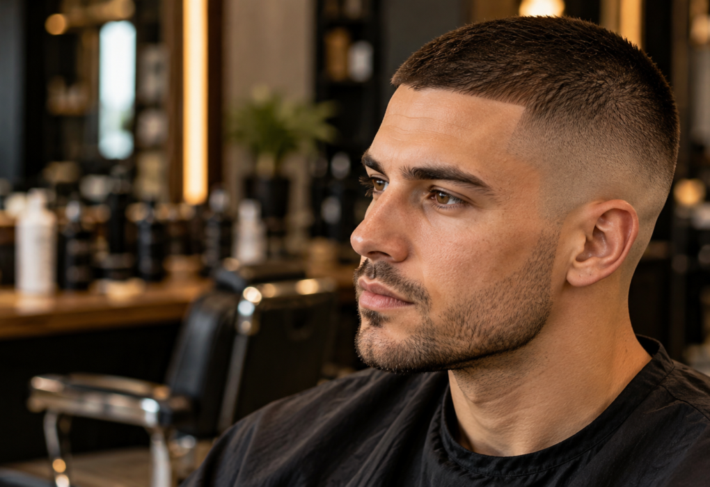 buzz cut fade